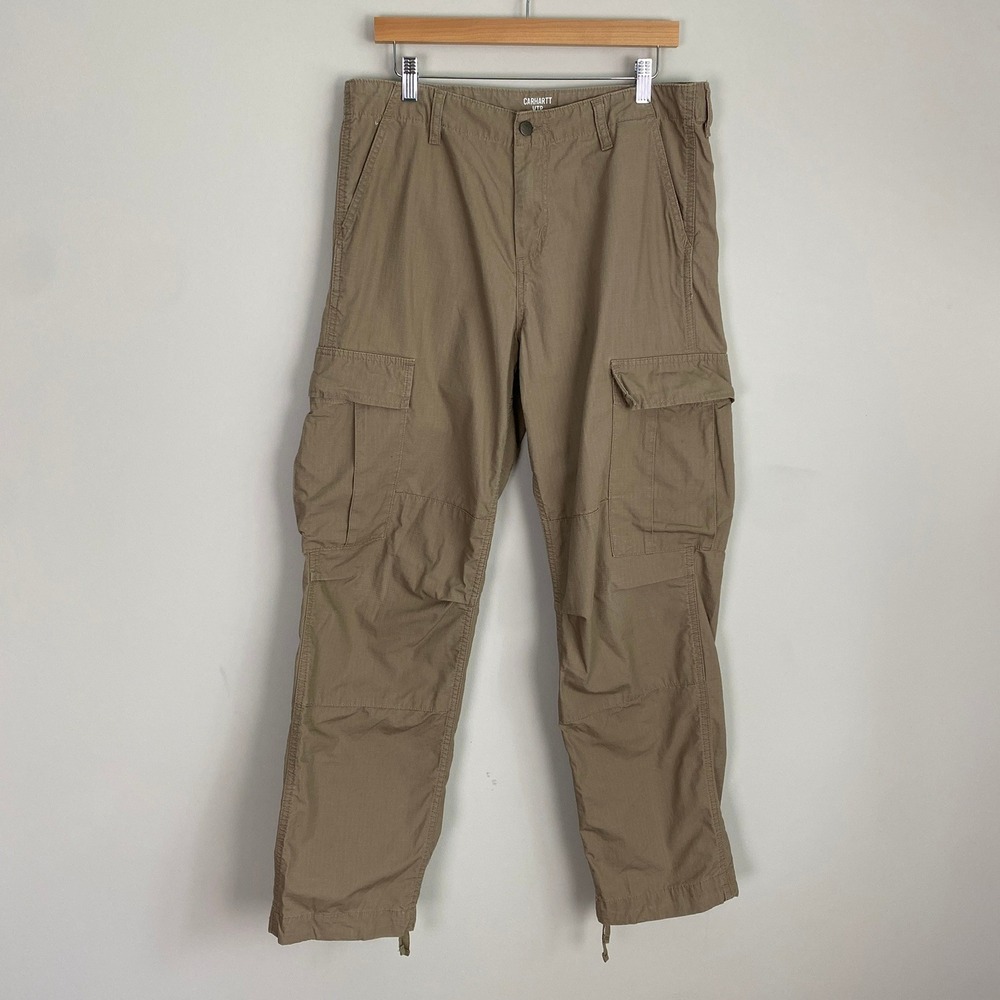 Carhartt WIP Cargo Pants Men 33x32 (fits 35x31) Ripstop Utility Trousers